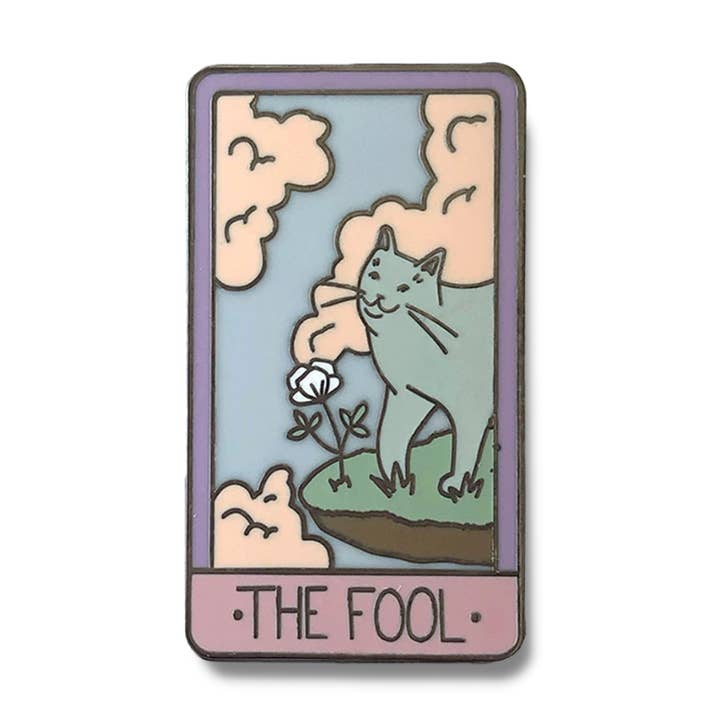 The Fool Tarot Card Pin - Pin esmaltado para venta al por mayor de Considerate Cat Design