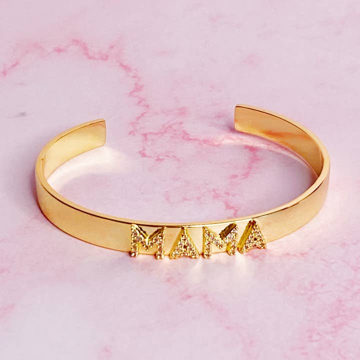Mama Open Bangle Bracelet for wholesale by Ellison+Young