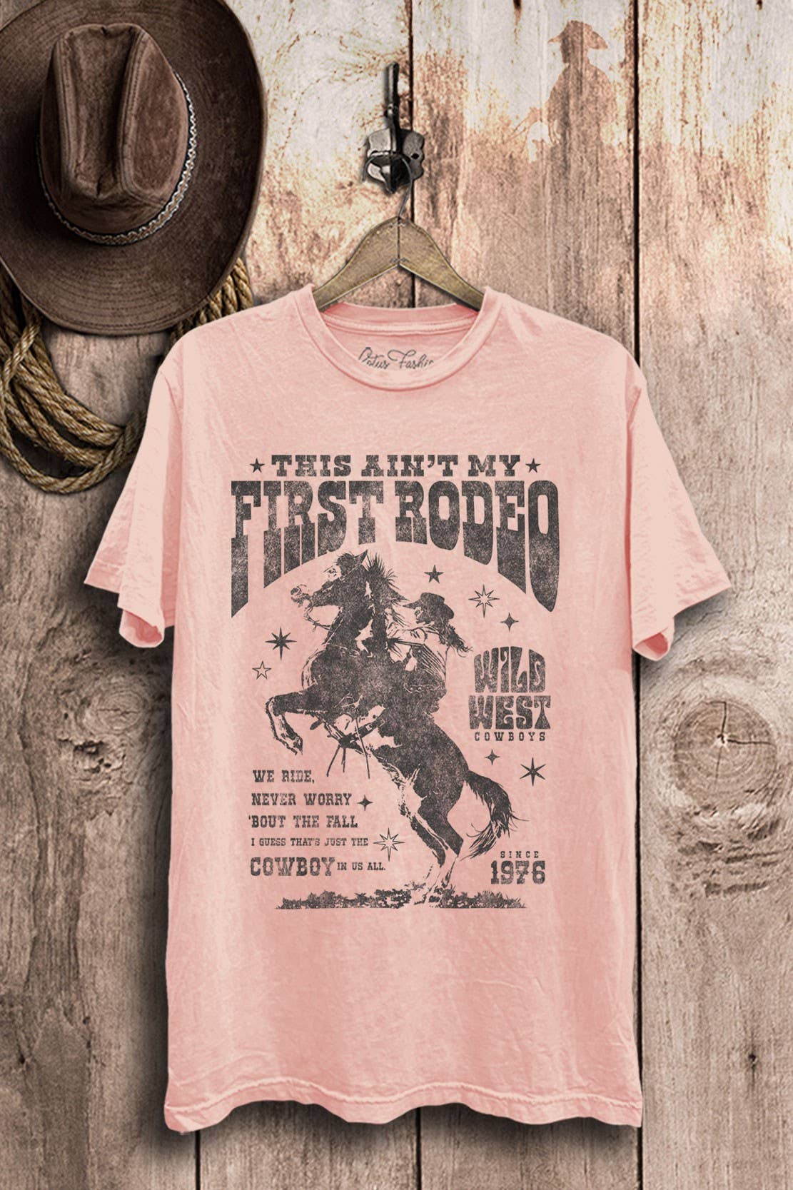 Lotus Fashion Collection - Wholesale Screen Printed T-Shirt - Women's - This Aint My First Rodeo Graphic Top2