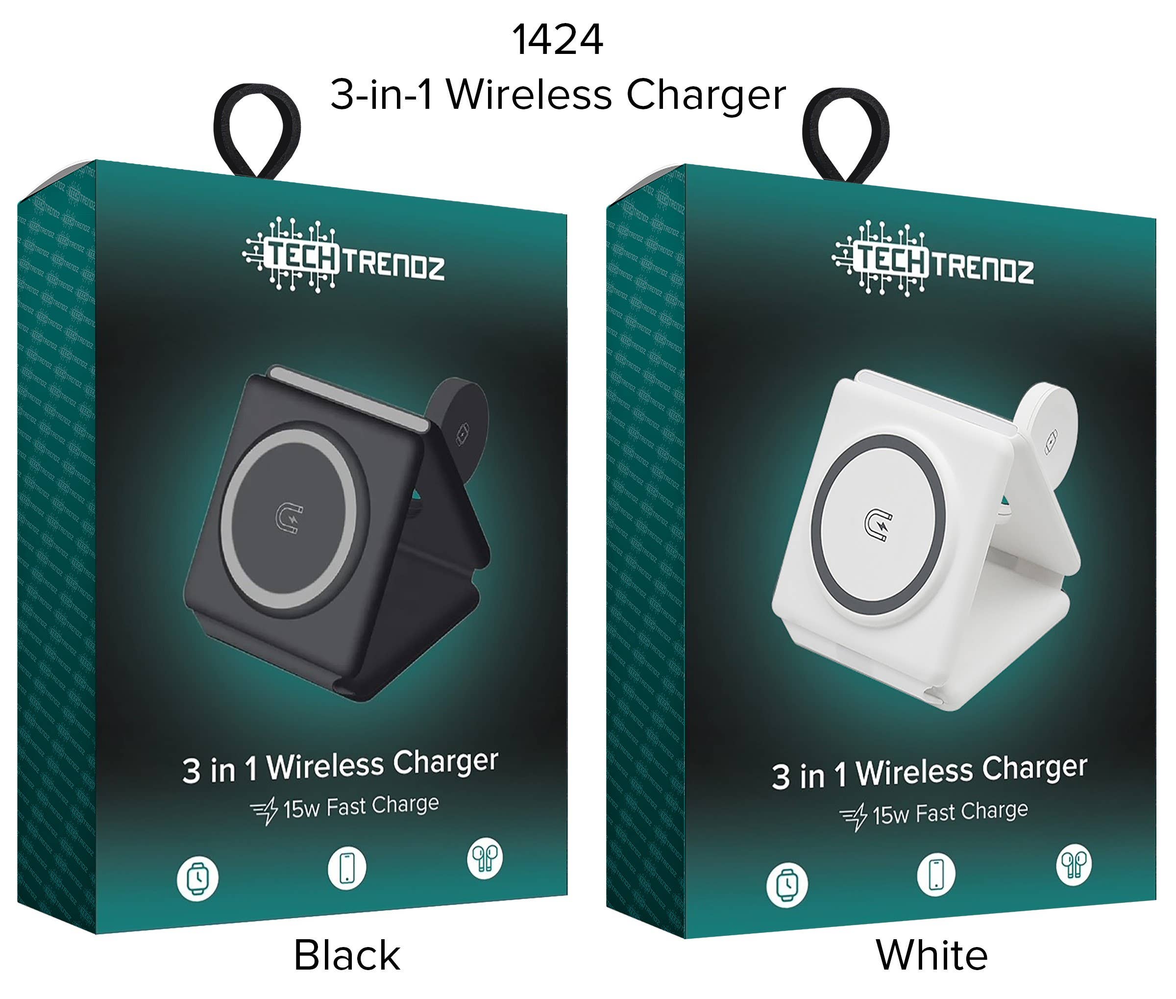 Tech Trendz - Wholesale Charging Dock - 3-IN-1 WIRELESS CHARGER4