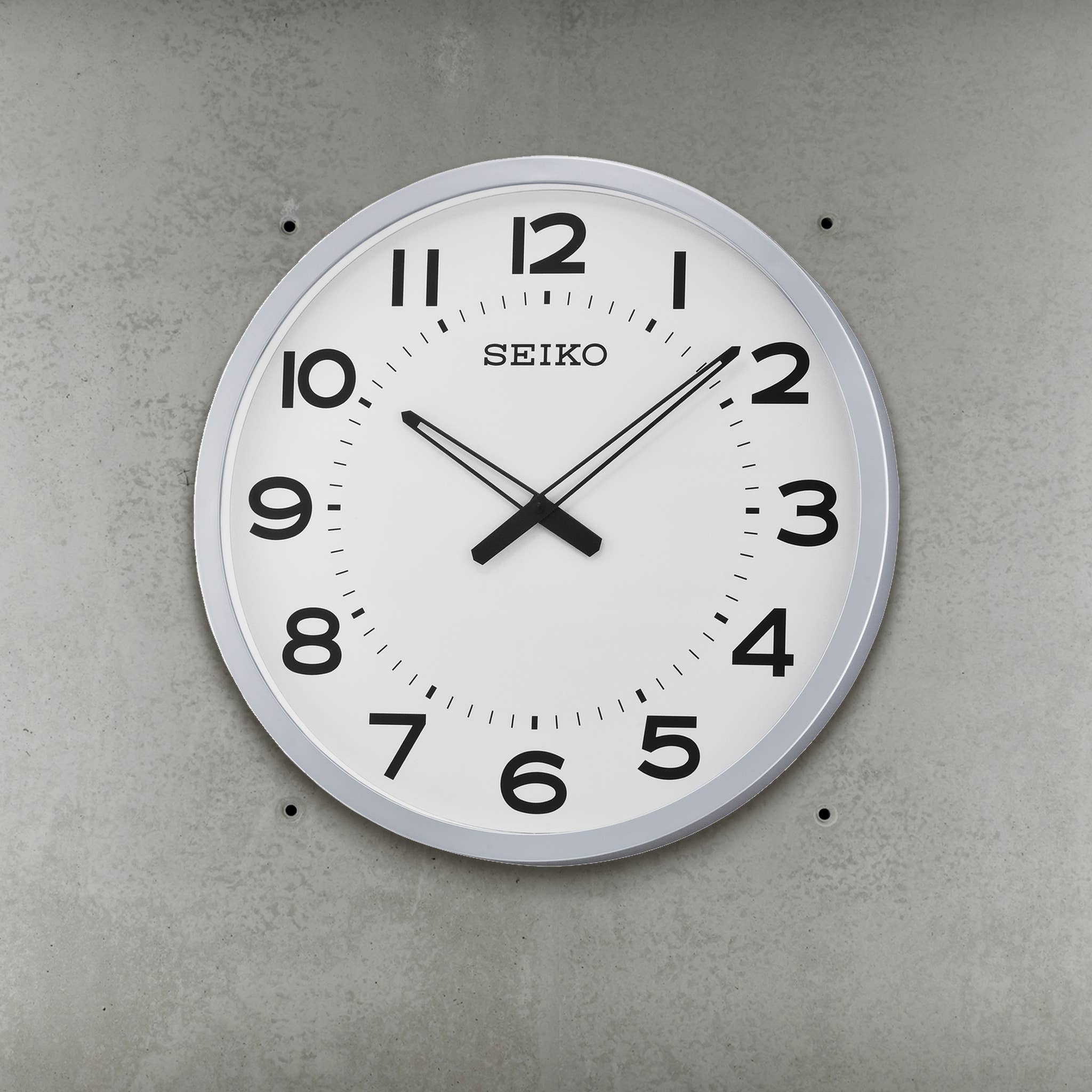 Seiko Clocks USA - Wholesale Wall Clock - 20" Ultra Modern White Framed Wall Clock3