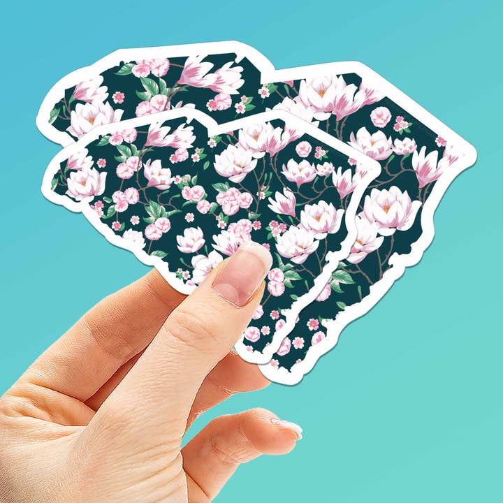 Sentinel Supply – wholesale Klistermärke – Sydkarolina Magnolia Blomma Klistermärke - Söt Sydlig Dekal2