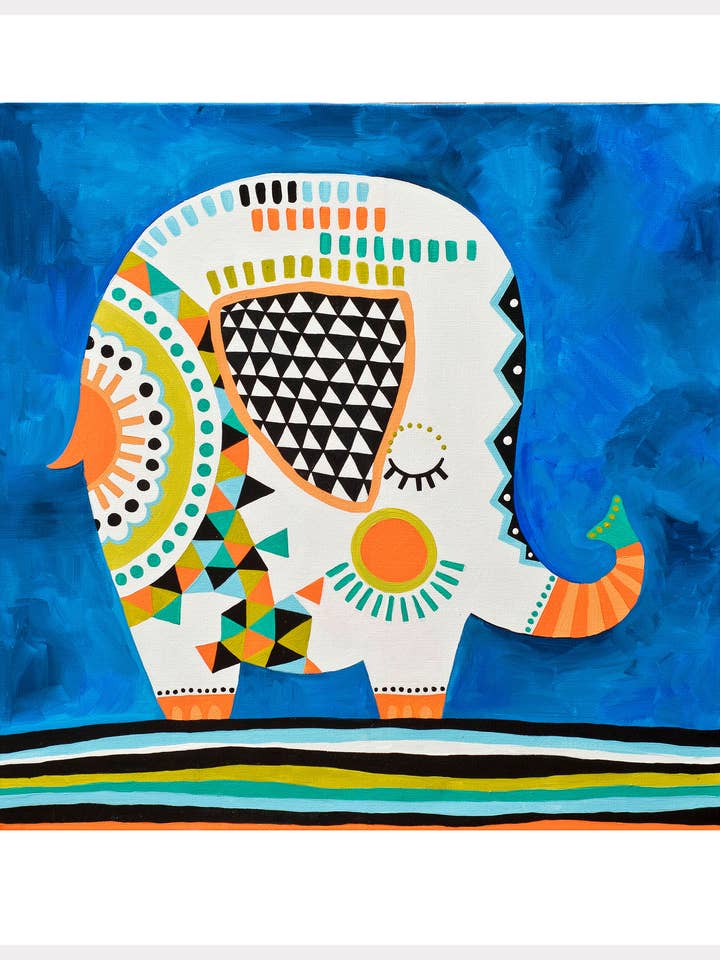 Elephant Kid Art - konsttryck för wholesale av Jessica Swift