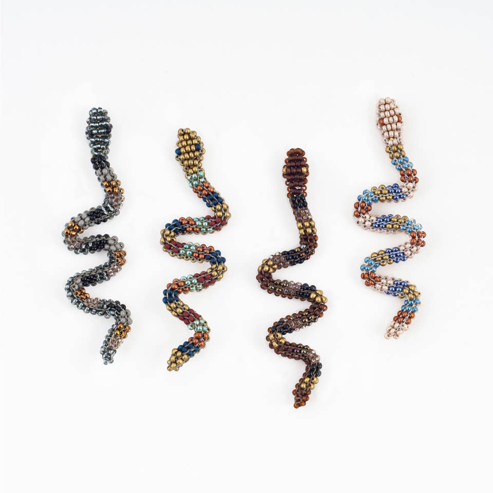 Altiplano - Vente Boucles d'oreilles pendantes - Boucles d'oreilles perlées Snake Charmer4