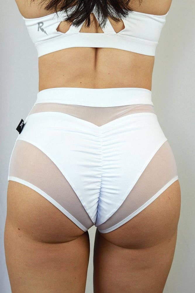Blanc Short taille très haute Maddox - BLANC en vente sur Faire4