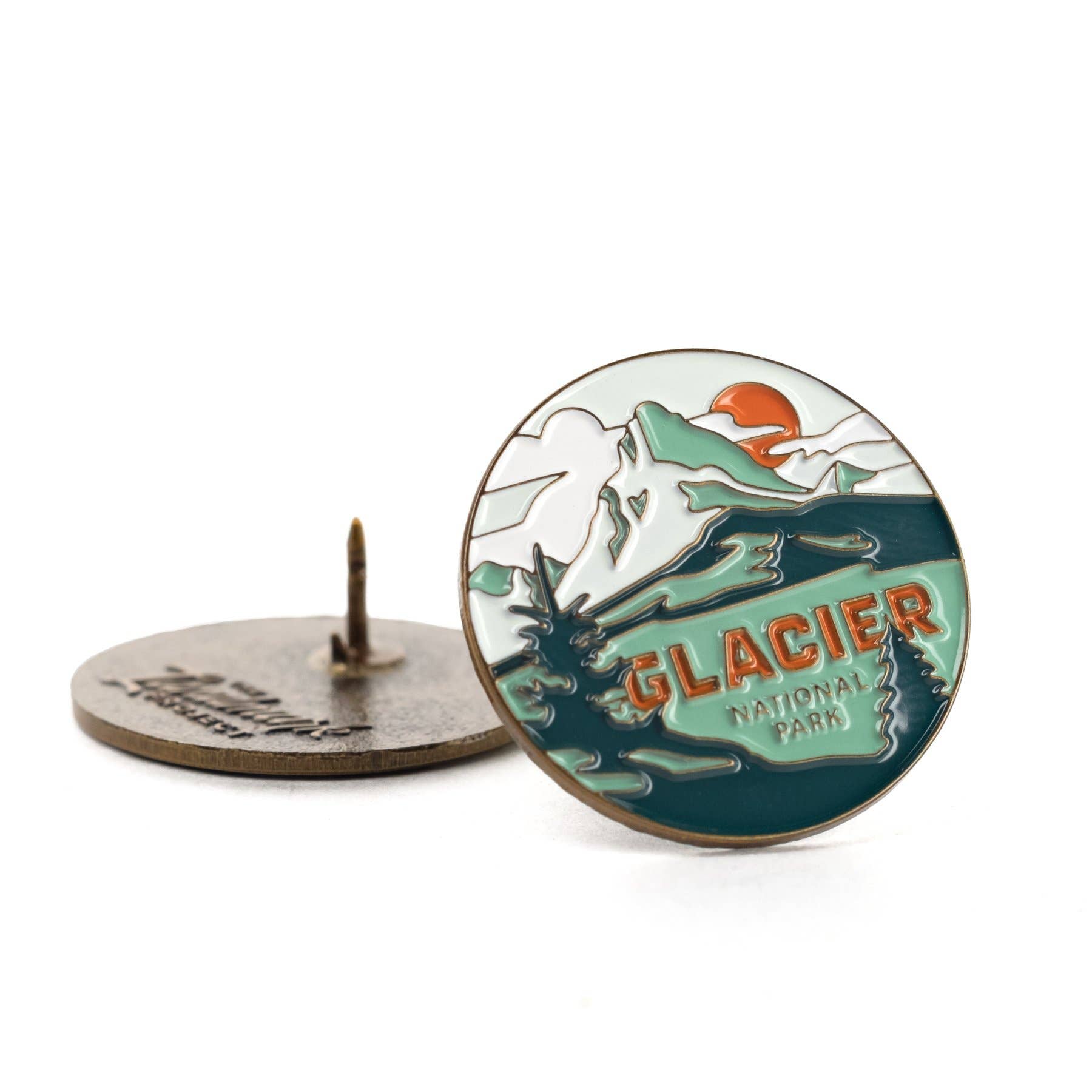The Landmark Project – wholesale Lapel pin/button – Glacier National Park Enamel Pin1