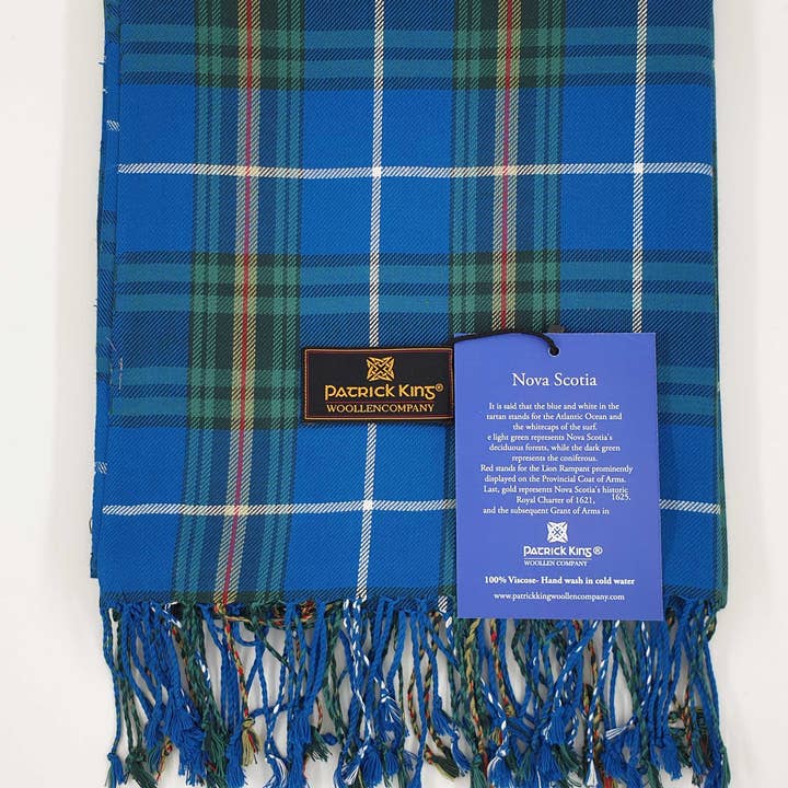 Patrick King Woollen Company - Vendita all'ingrosso Sciarpa - Uomo - Scialle/sciarpa in poliestere viscosa scozzese Nova Scotia1