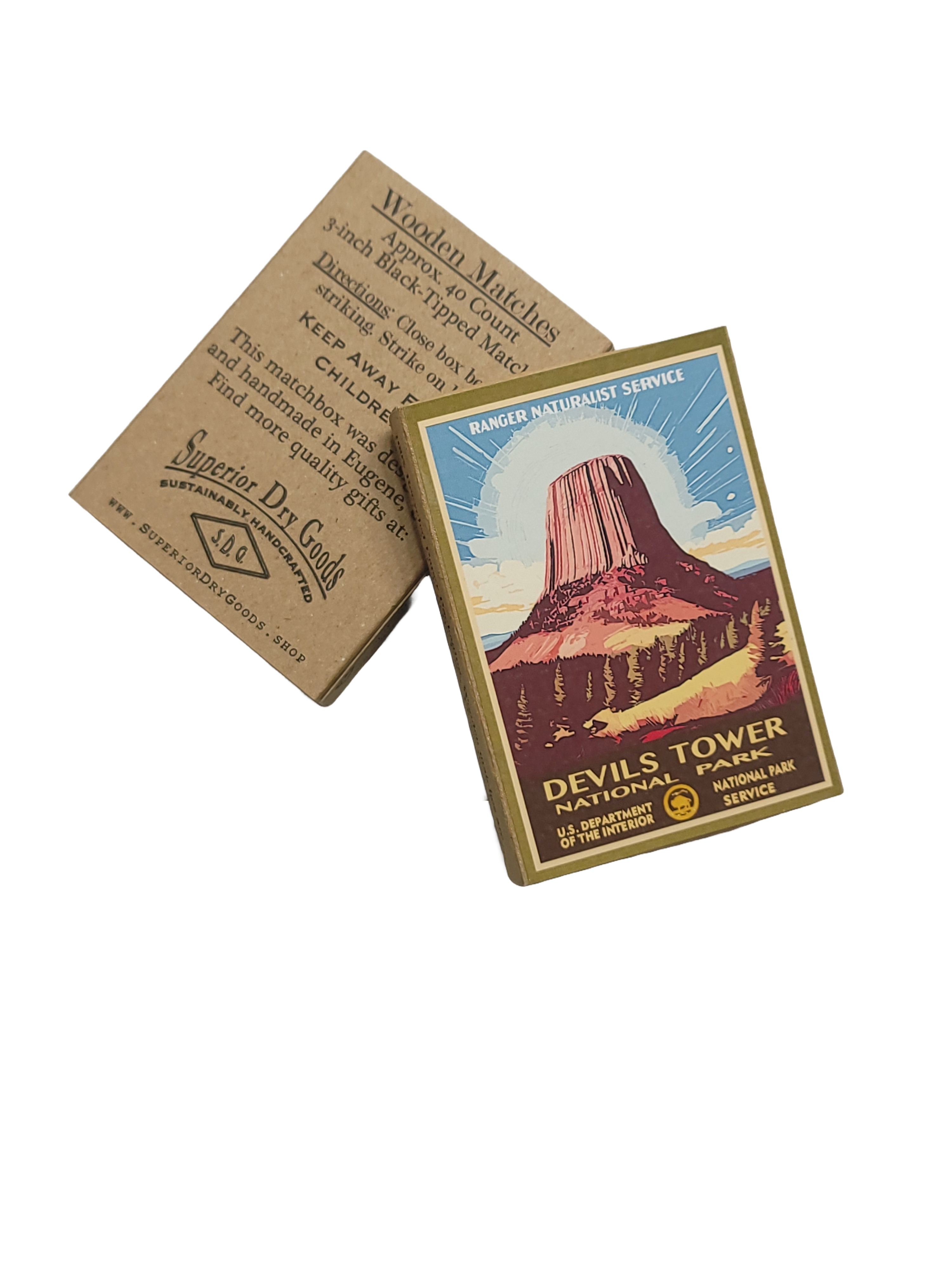 Superior Dry Goods - Wholesale Matches - Vintage National Parks Handmade Matchboxes | You Choose! 3