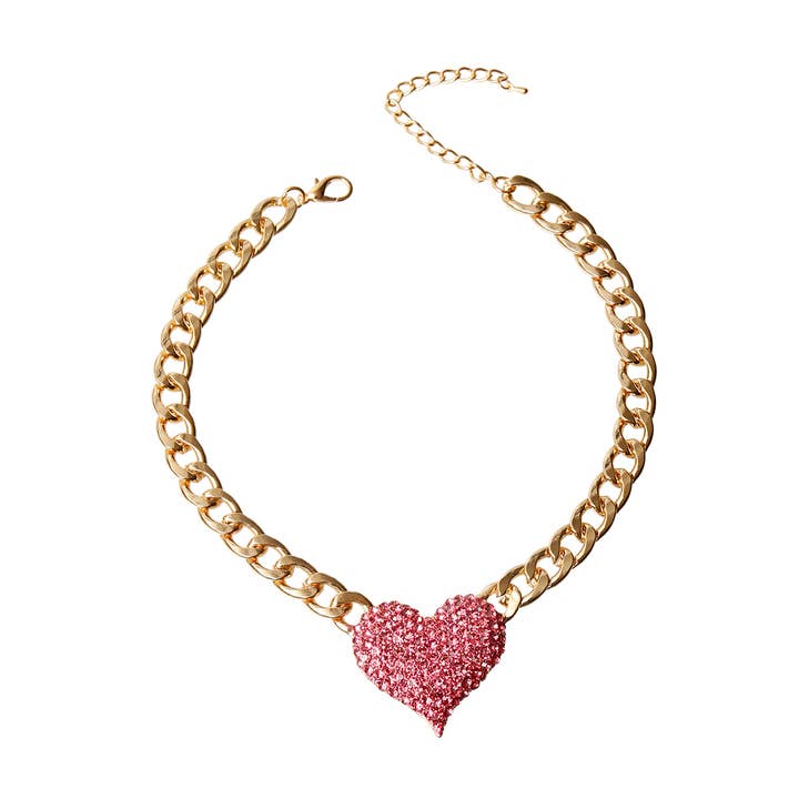 Collar con forma de corazón de diamantes para venta al por mayor de Bark Fifth Avenue