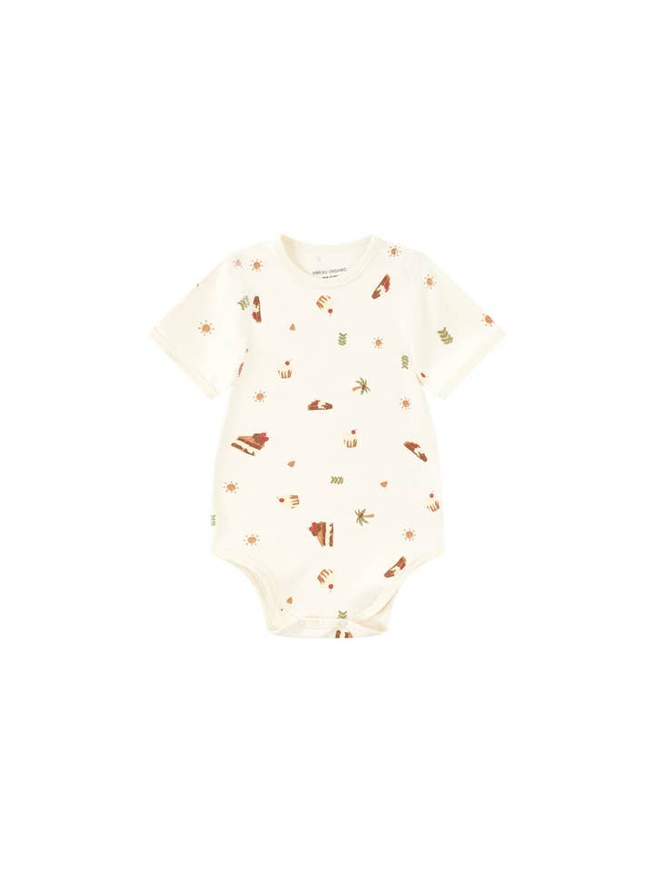 Organisch rompertje met korte mouwen voor baby's voor wholesale door Norsu Organic