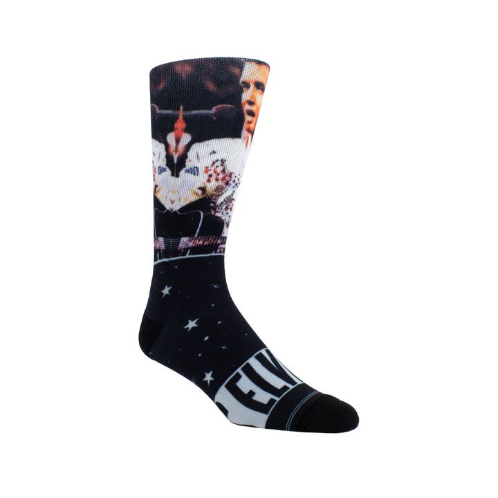 Perri's Socks – wholesale Socks – Unisex – Elvis Presley White Suit Special Edition Sock