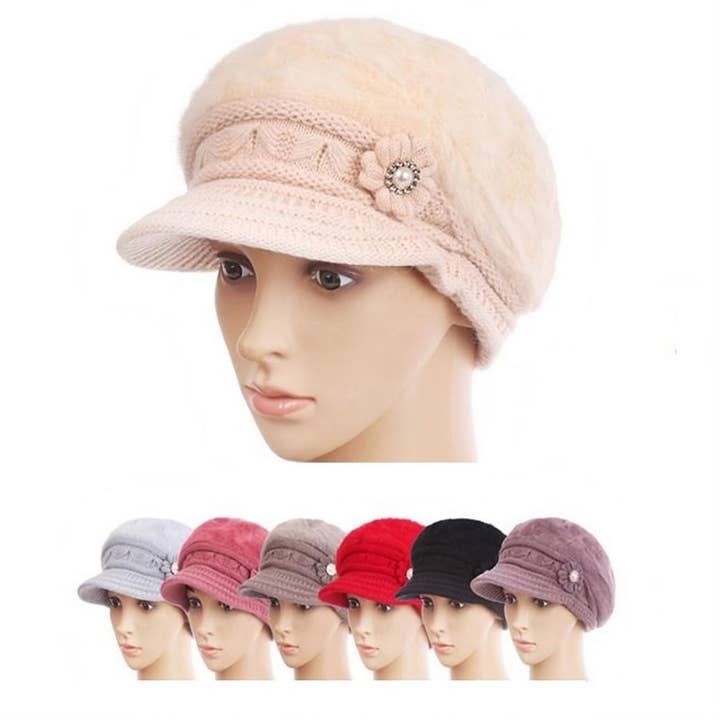 Diacly - Wholesale Cloche Hat - Women's - Fleece Lined Winter Cloche Bowler Hat