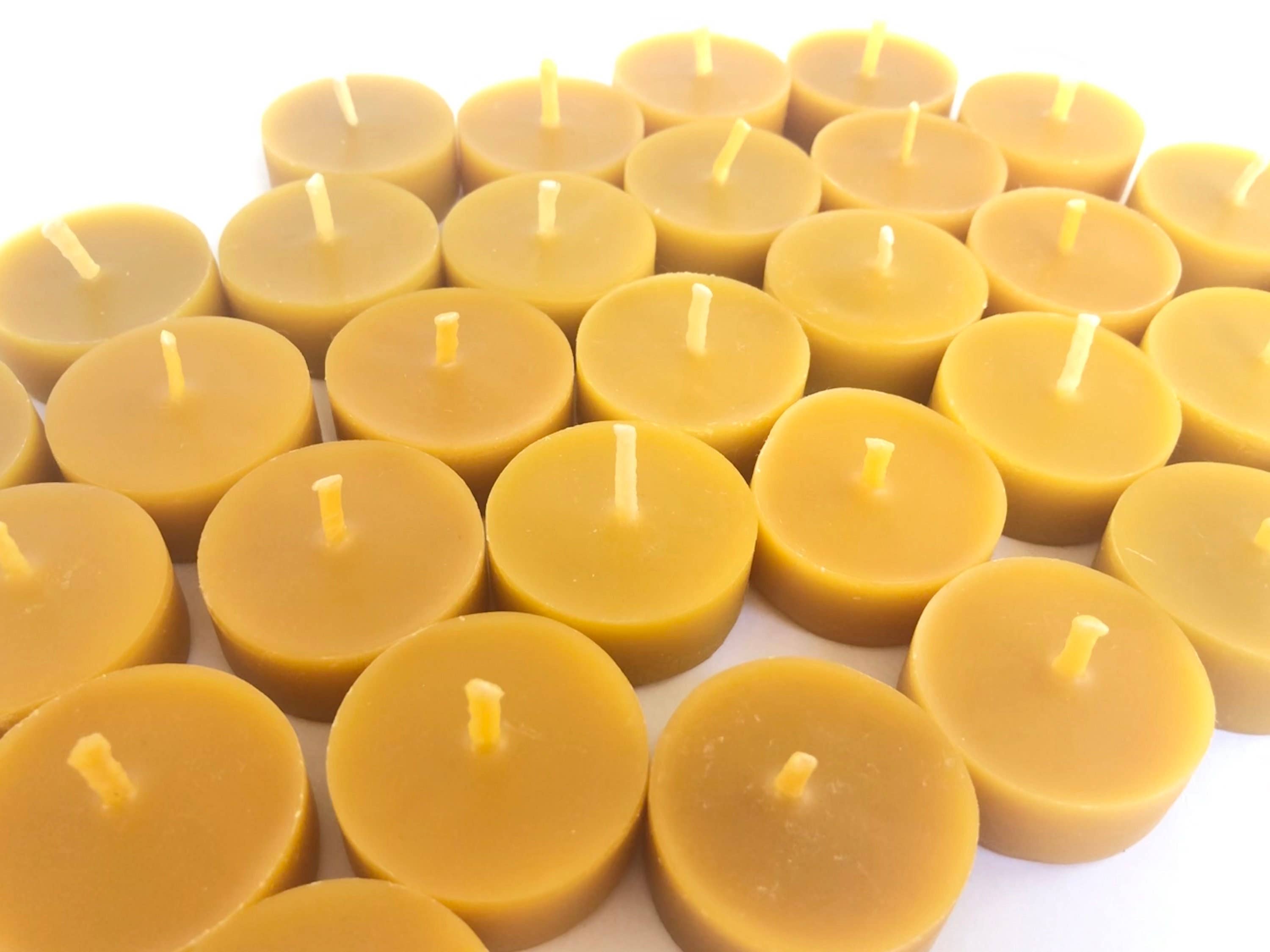 Five Bees Yard - Wholesale Tea Light Candles - 100% Pure & Natural Beeswax Tea Light Refill | Tealights2