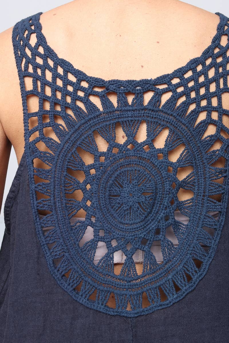 LÉA & LUC – wholesale Dress – Women's – Sleeveless long dresses in 100% Linen REF. 490816