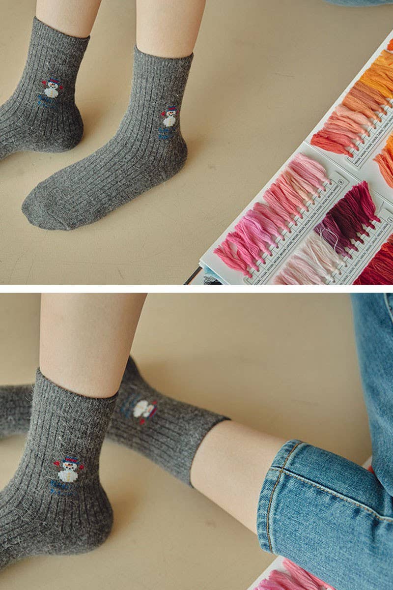 MERRY Women's Christmas Wool Blend Crew Socks for wholesale on Faire10