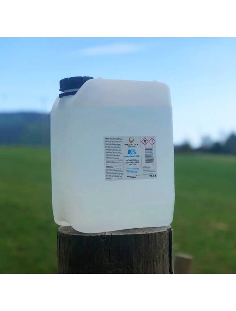 mourne dew distillery - Vendita all'ingrosso Igienizzante per le mani - Mourne Dew 80% disinfettante per mani liquido 5L0