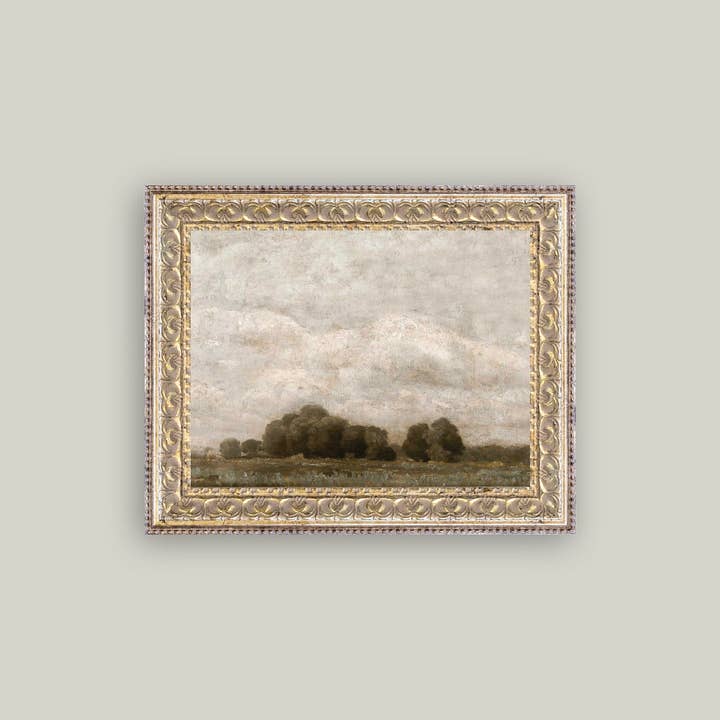 Petal Lane Home - Wholesale Wall Art Set - Tree and Cloud Landscape Framed Antique Art