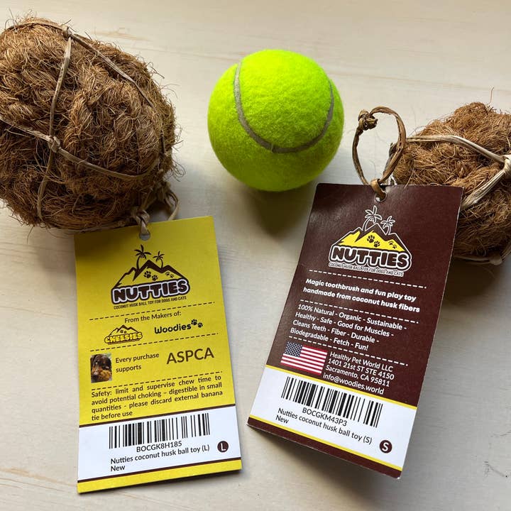 Woodies dog chew toys - Wholesale Pet chew toy – Dog - Nutties coconut husk ball toy for DOGS
