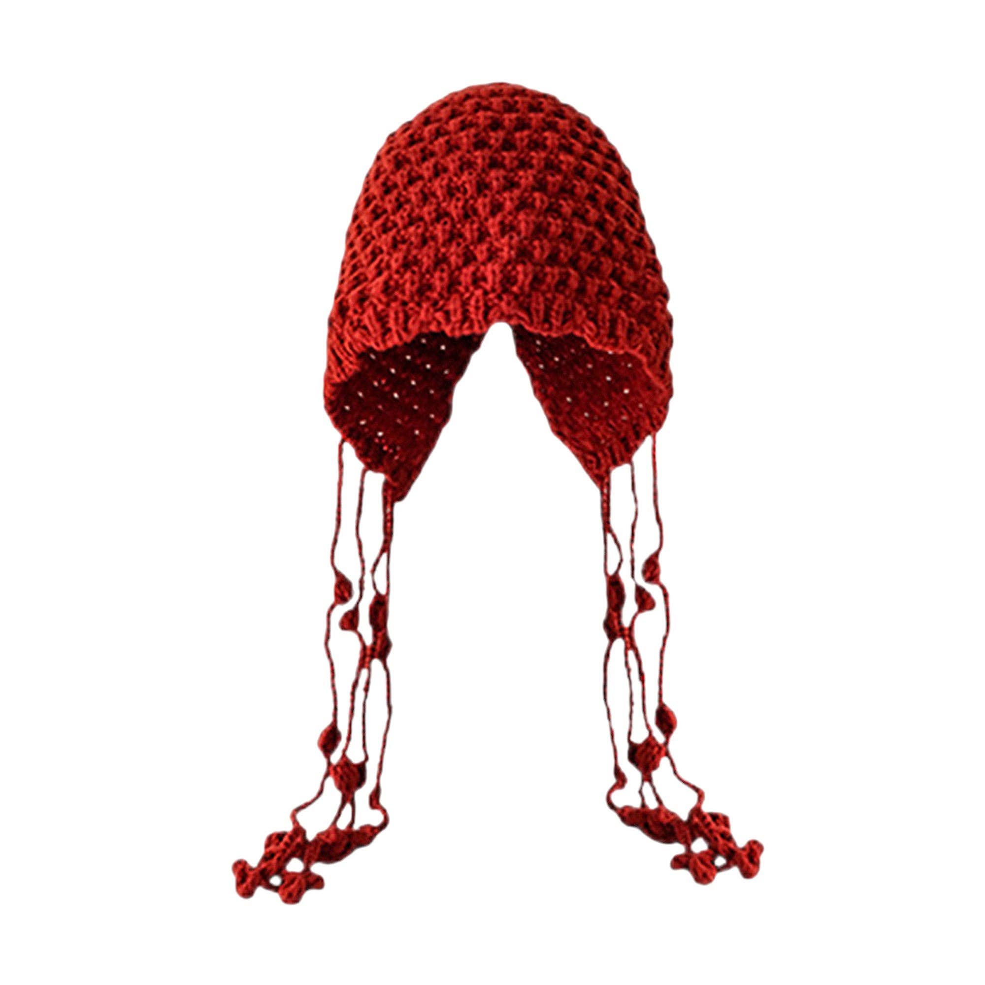 AK Brand - Vendita all'ingrosso Berretto - Donna - Berretto all'uncinetto con dettagli a nappina0