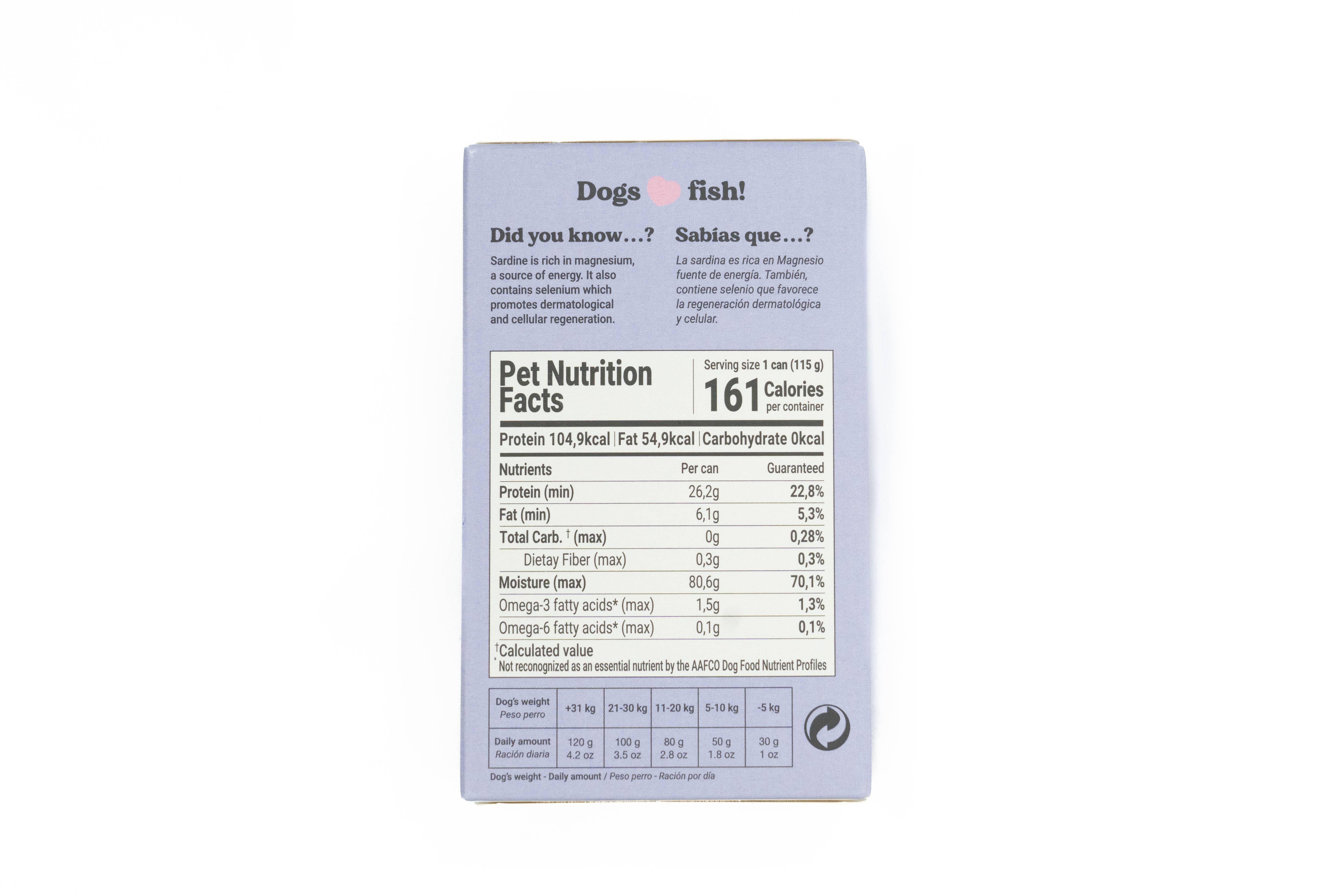 Canumi - Wholesale Pet Food - Dog - Natural sardines Available only in the US5