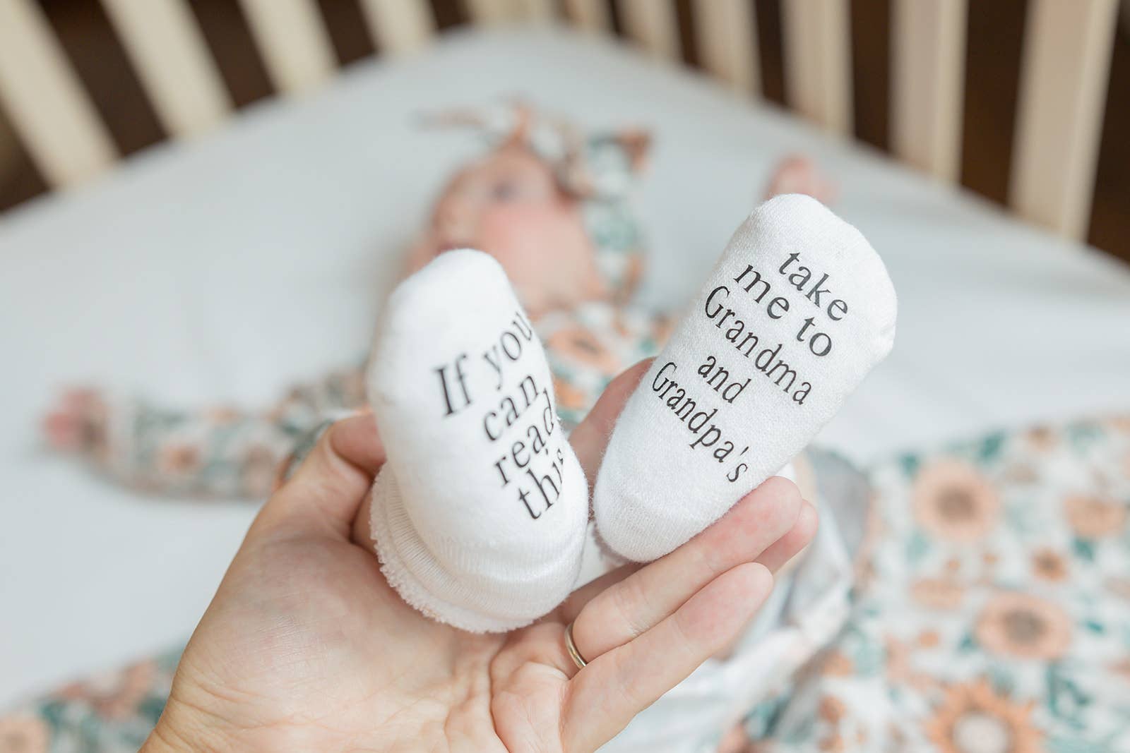 Dorothy’s Reason - Wholesale Socks - Baby - Take Me to Grandma and Grandpas Baby Socks | Grandparents2