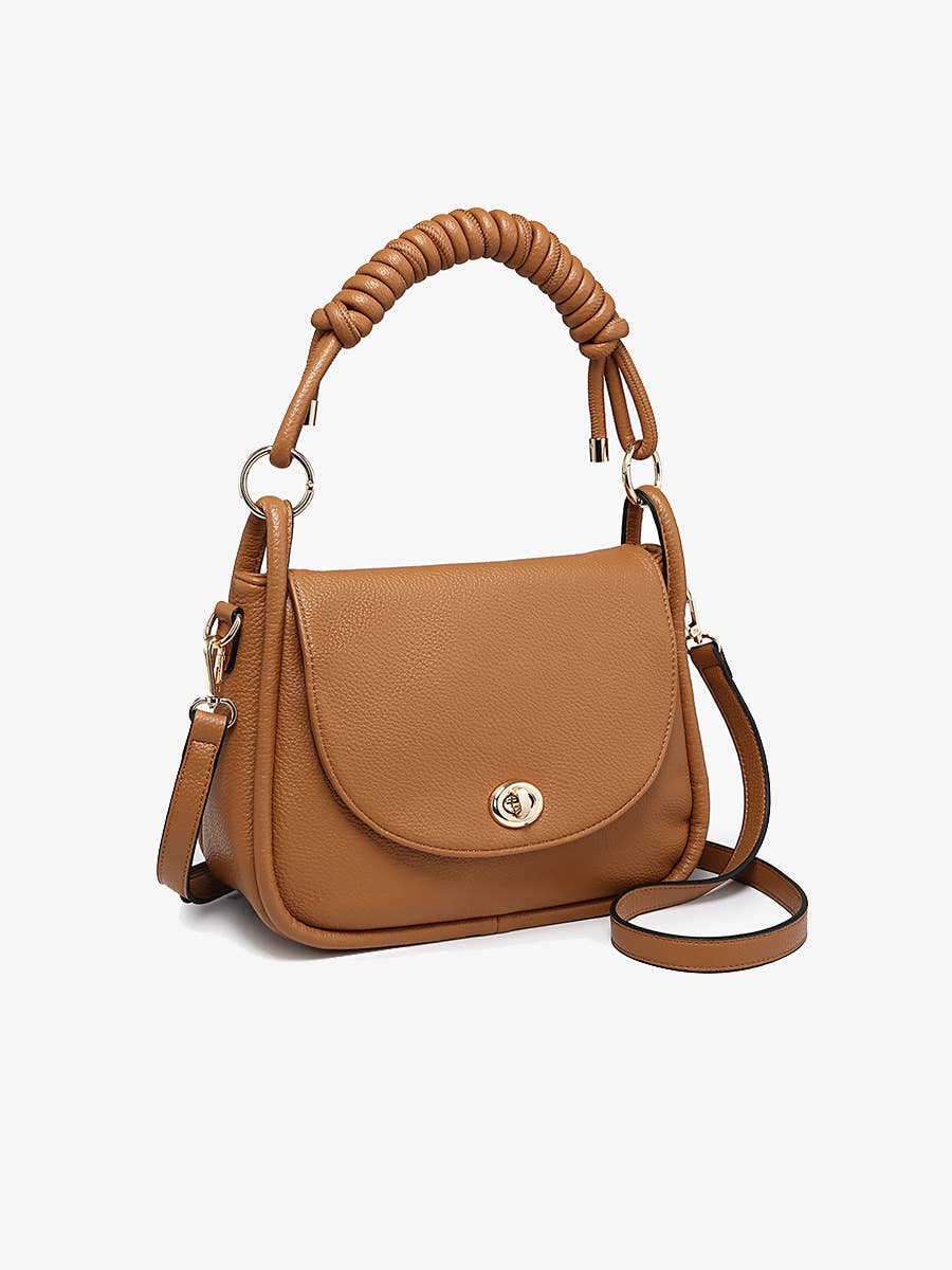 Jen & Co. – Satchel - Mulher por atacado – M2766 Effie Messenger Satchel Bag c/ Alça com Nó1