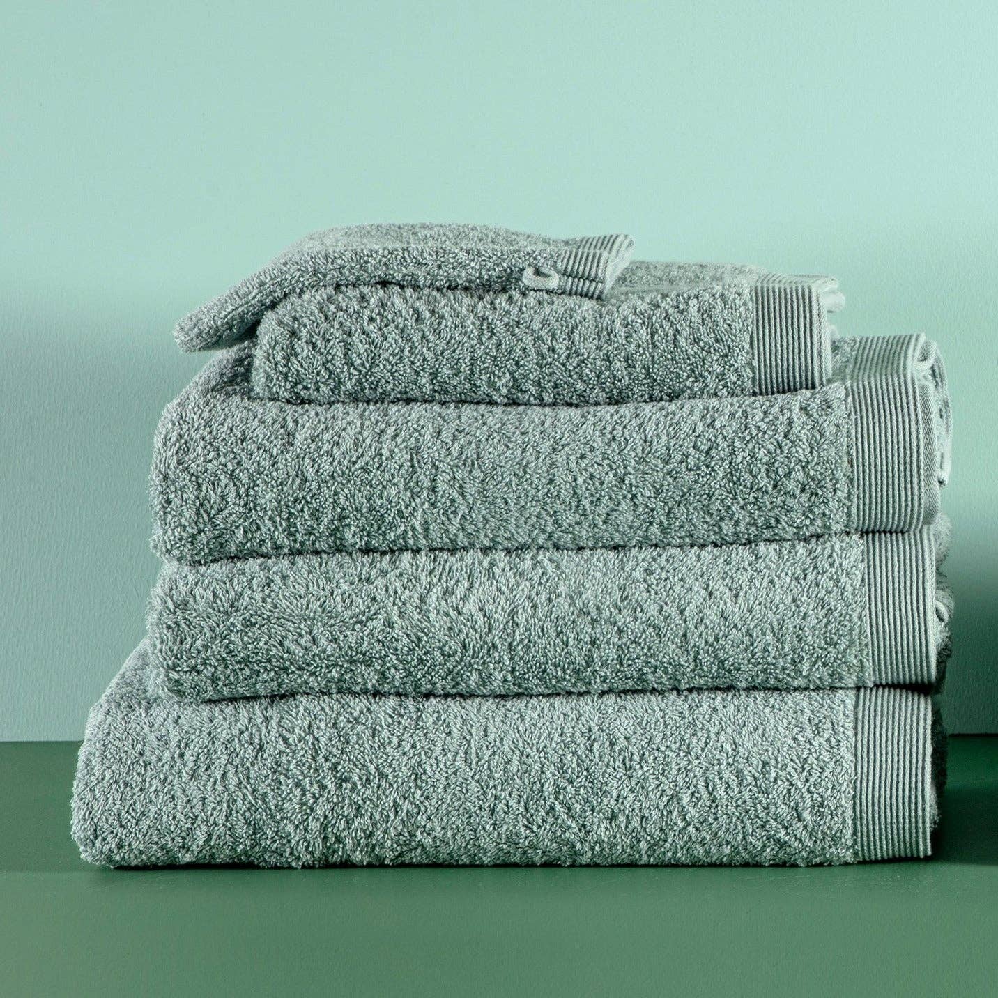 Casilin - Wholesale Bath Towel - Como - Guest Towel - 30x50 cm - Sea green1