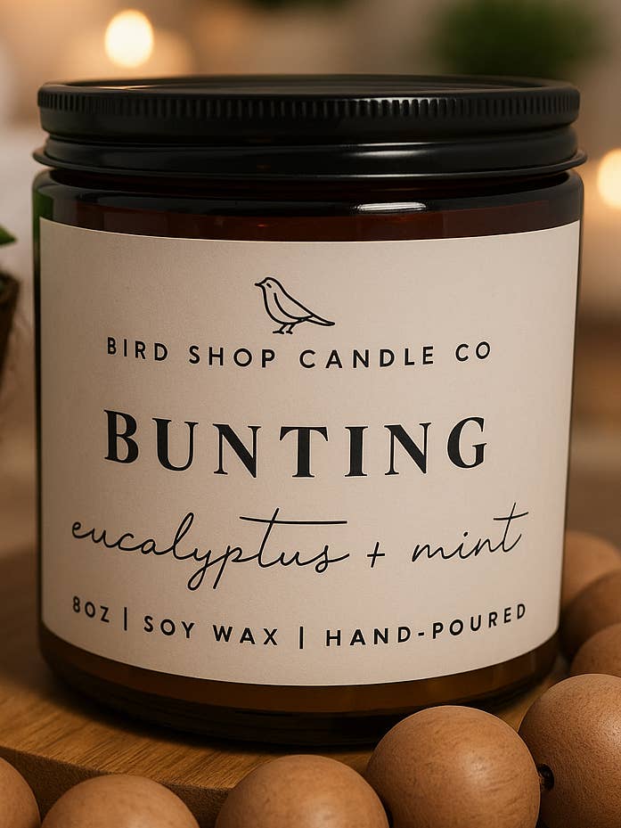 Bunting for wholesale by Bird Shop Candle Co