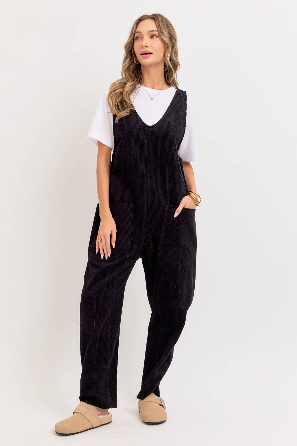 Sweet Lovely by Jen - Wholesale Overalls - Women's - PULL-ON-STYLE CORDUROY OVERALL JUMPSUIT32
