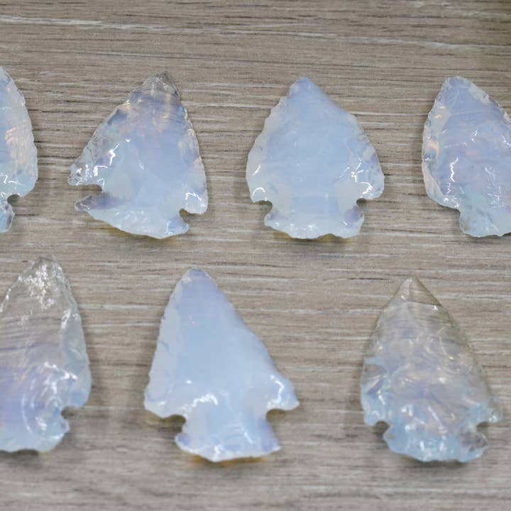 AK Healing Crystals - Wholesale Spiritual Stone/Crystal - 1.25'' Glass Arrowhead Points ~ Gemstones Glass Arrowhead