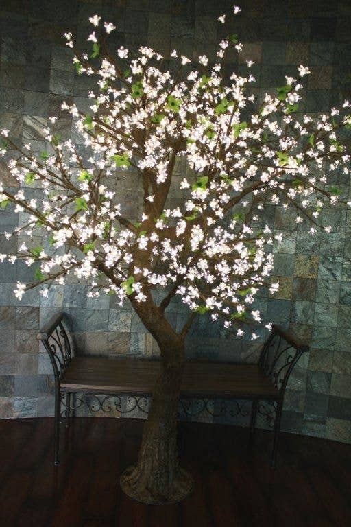 The Light Garden Collection - Wholesale Outdoor/Lawn Light - 880 Light 7' Blossom Tree, Warm White LED's, Natural Trunk0