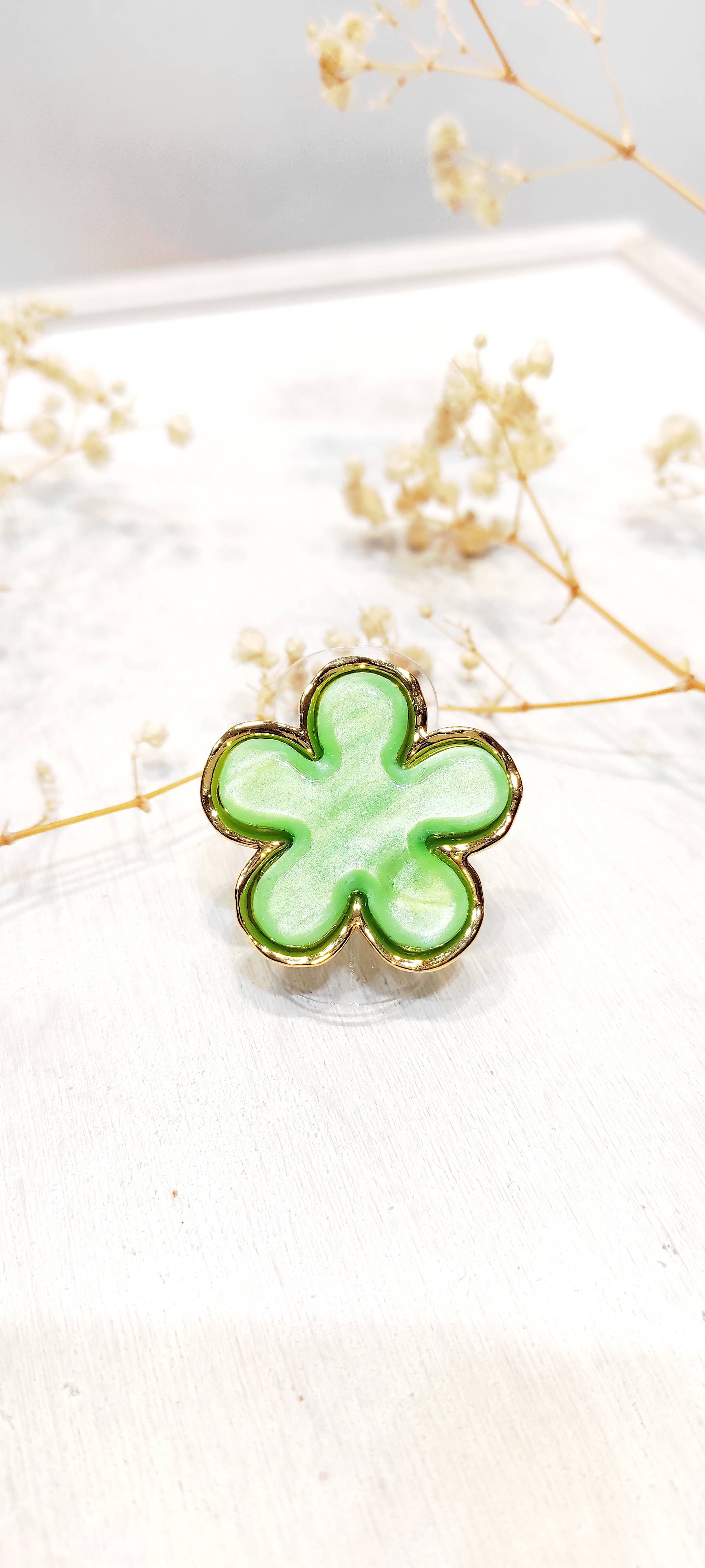 LOLO & YAYA - Wholesale Band/gestapelde ring - Ring met bloem Selena3