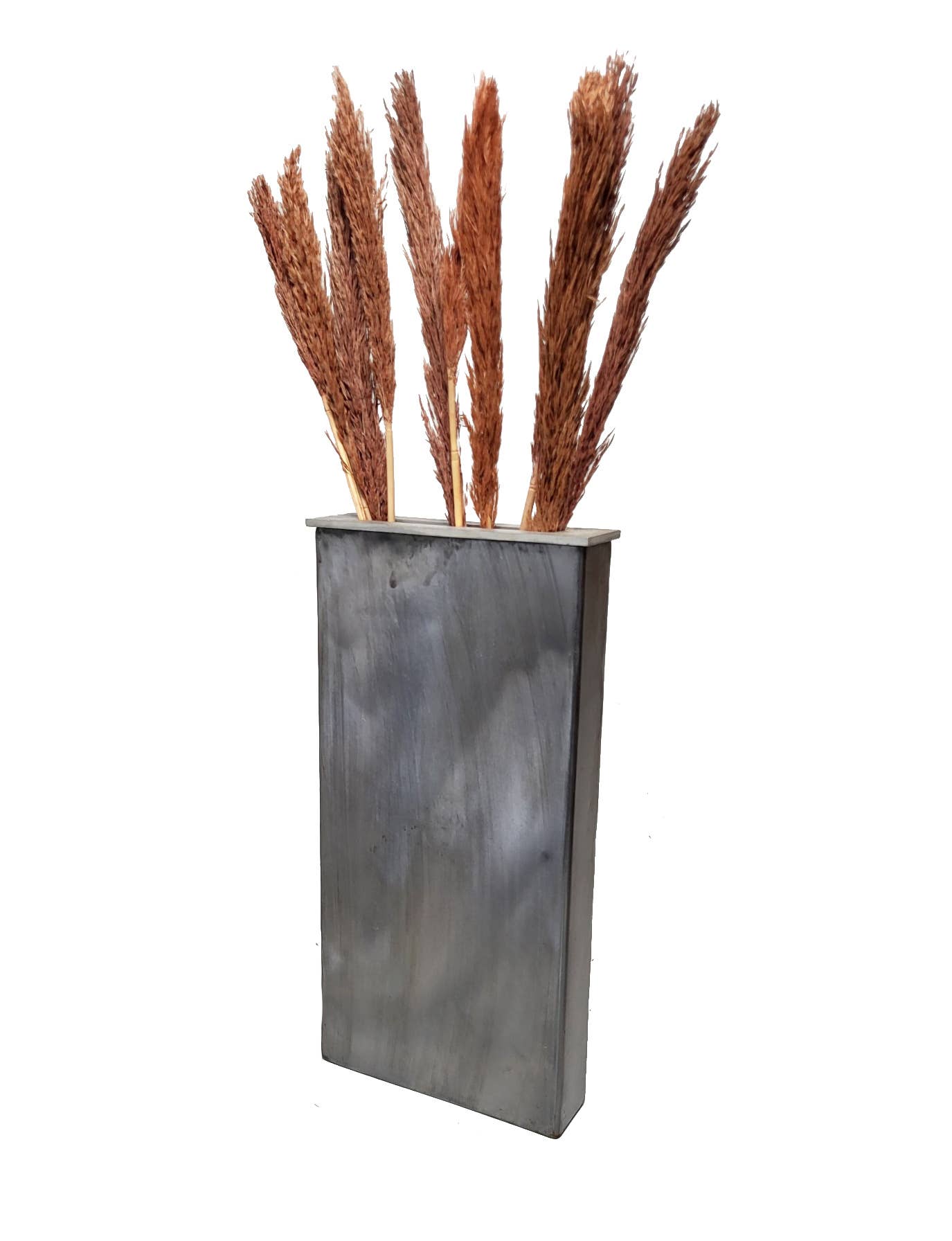 NHP International - Wholesale Vase - Grey metal industrial vases 45,5cm2