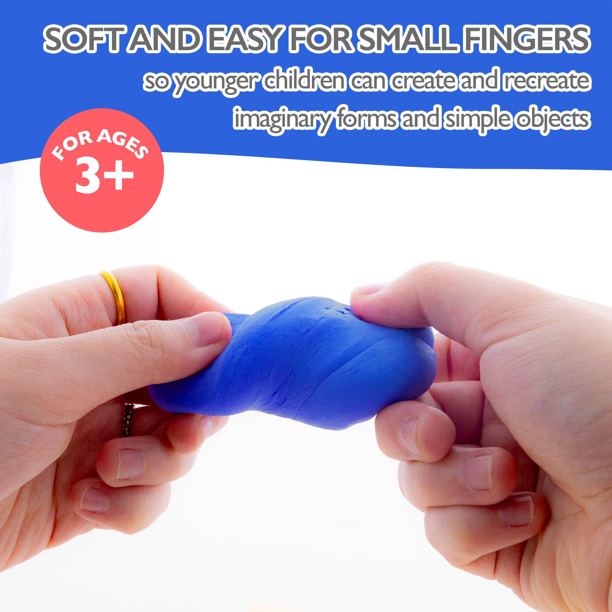 BAZIC Products - Wholesale Putty/Slime - Kids - Air Dry Modeling Clay Primary Colors 2 Oz.3