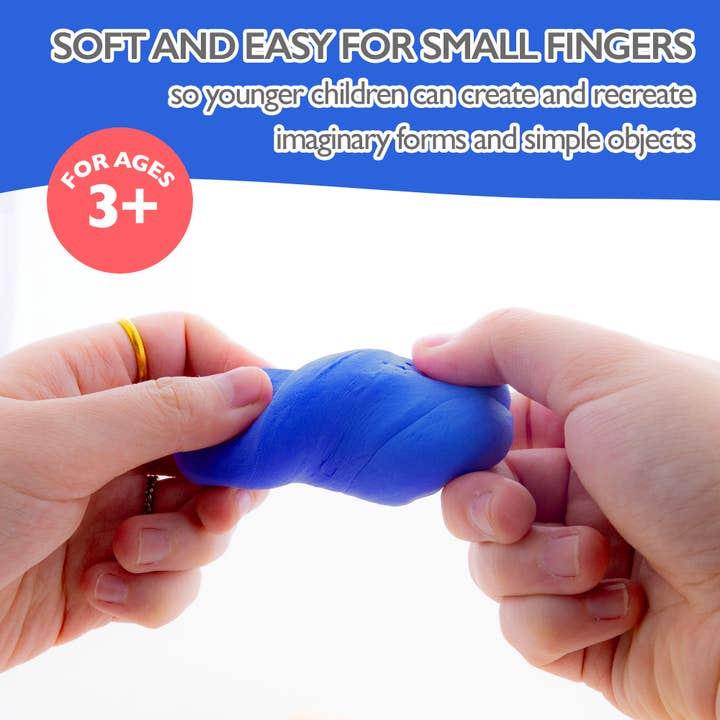 BAZIC Products - Wholesale Putty/Slime - Kids - Air Dry Modeling Clay Primary Colors 2 Oz.3