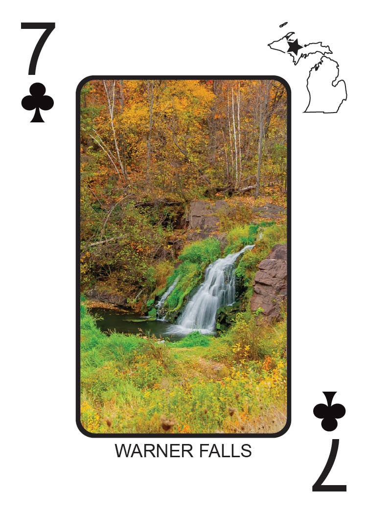 Phil Stagg Photography - Wholesale Playing Cards - WATERFALLS OF MICHIGAN - Playing Cards - Euchre Friendly21