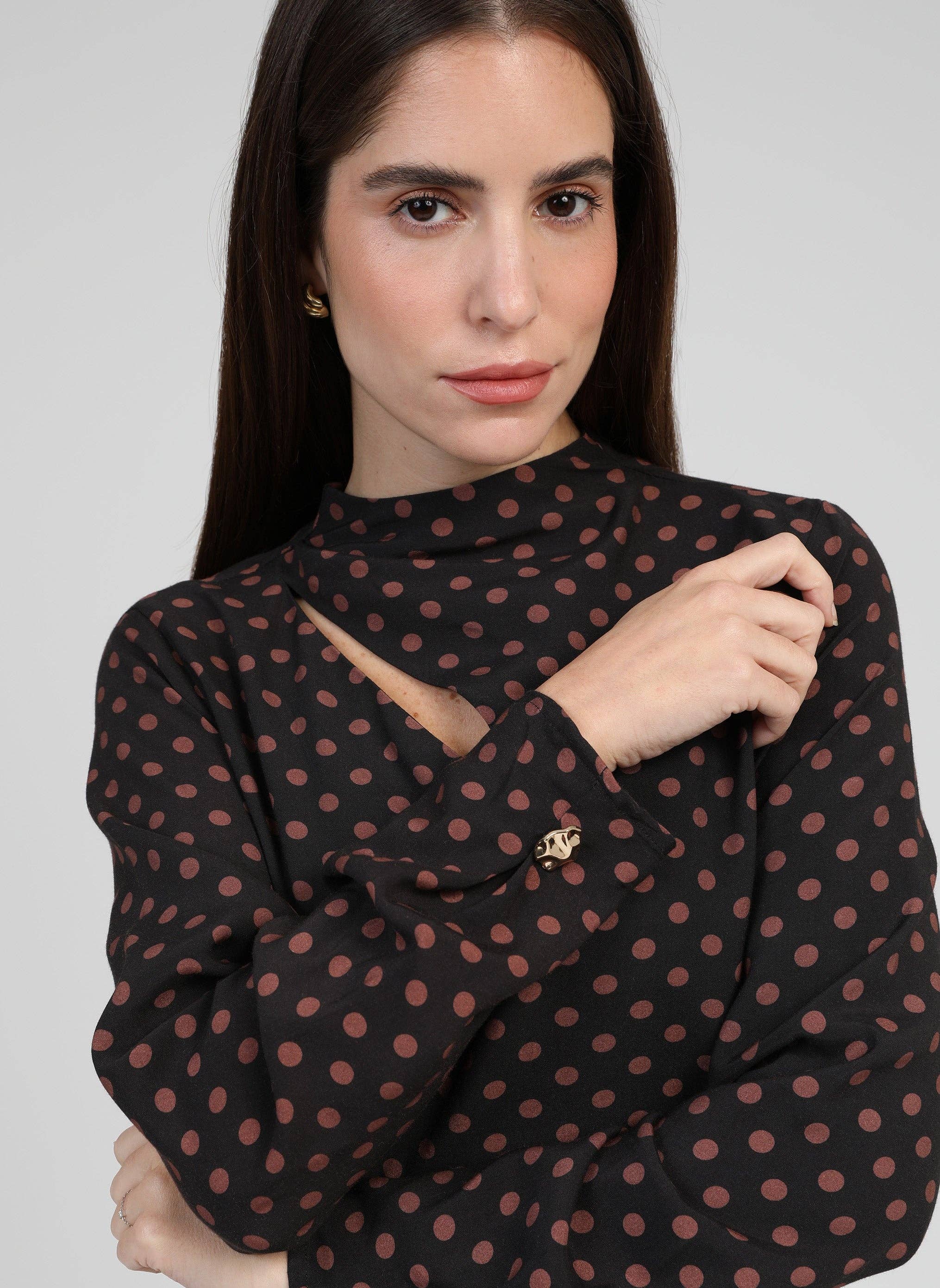 An'ge - Wholesale Dress - Women's - MALUKA SHORT DRESS palinto brown1