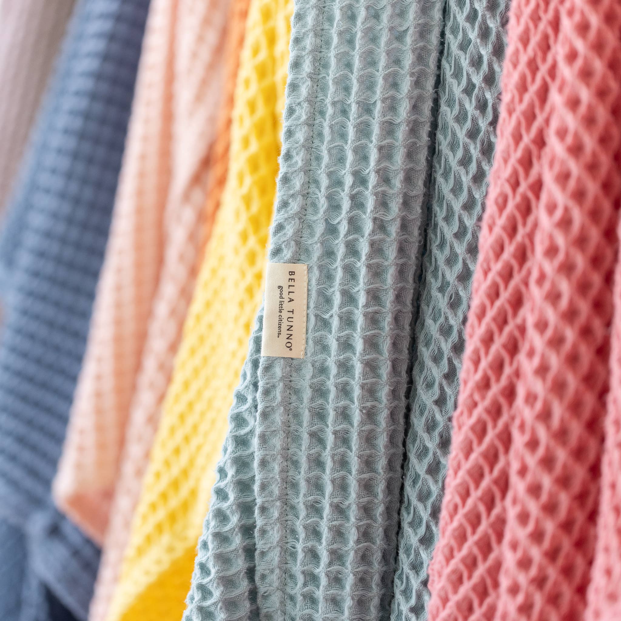 Blue Waffle Baby Blanket Fog for wholesale on Faire5