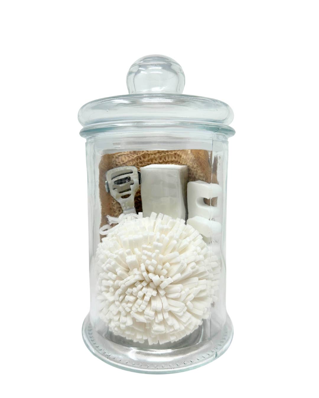 Rucci Professional - Wholesale Jar - Clear Glass Canisters – Airtight Lids, 5× 9.5in & 6×11.5in6