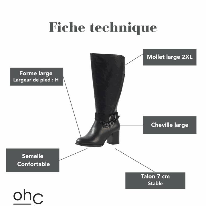 Gabylou - Wholesale Laarzen - Dames - 2XL laarzen voor brede kuiten - Model Lemon2