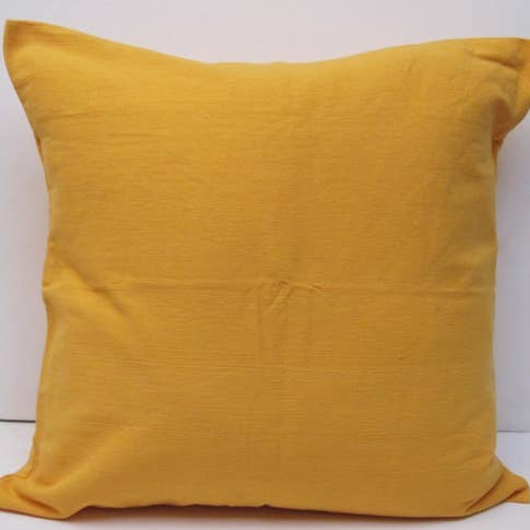 Pillow Woven 18" x 18" Solid CC Yellow #64 for wholesale by natural habitat
