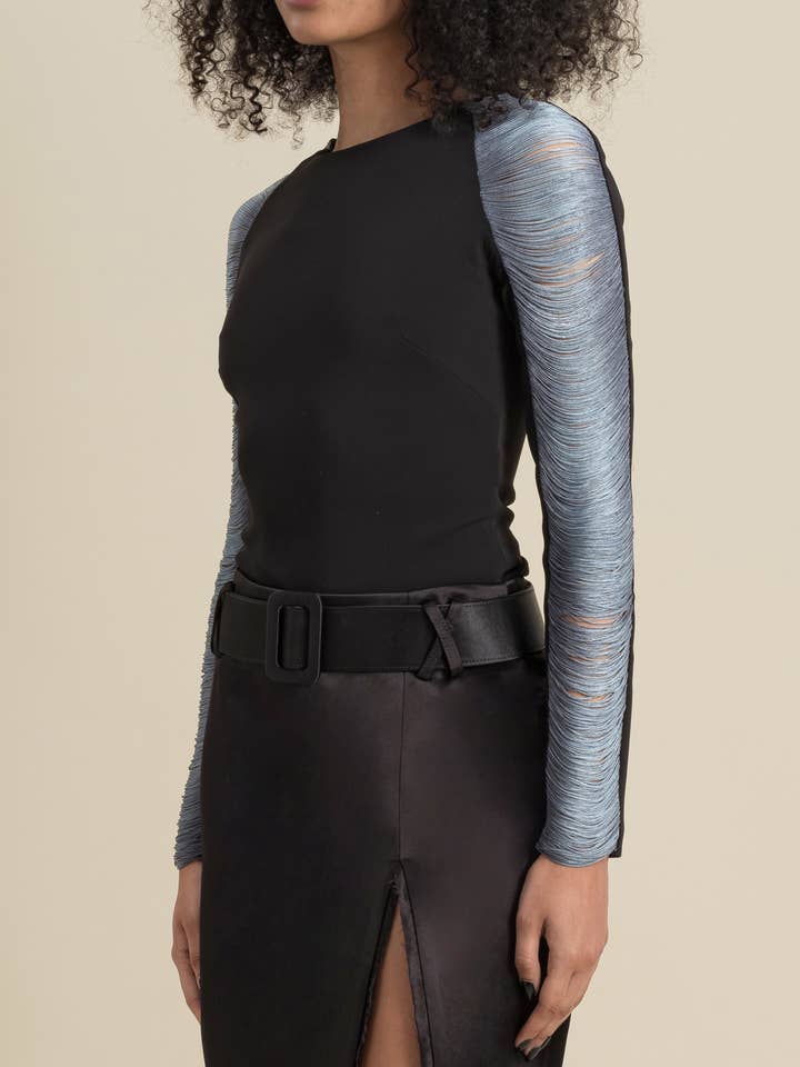 Medusa Top in Blue Smoke for wholesale on Faire7