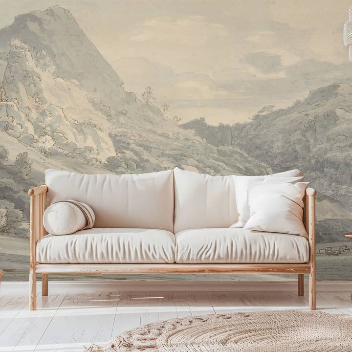 SimurgWallArts - Wholesale Wallpaper - Vintage Landscape Wallpaper,Forest Peel and Stick Wall Mural9