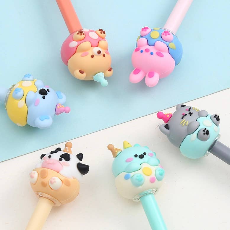 BCmini - Wholesale Pen - 22668 Birthday Animals Gel Pen-360
