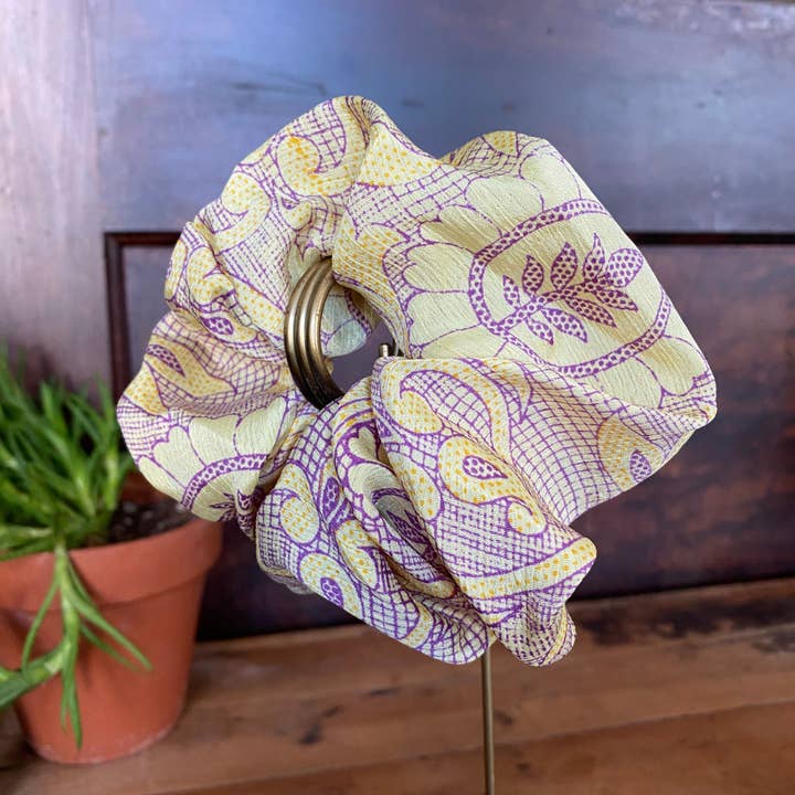 Seeds - Wholesale Scrunchie - Women's - Repurposed Silk Scrunchie | Made From Upcycled Silk Scraps9