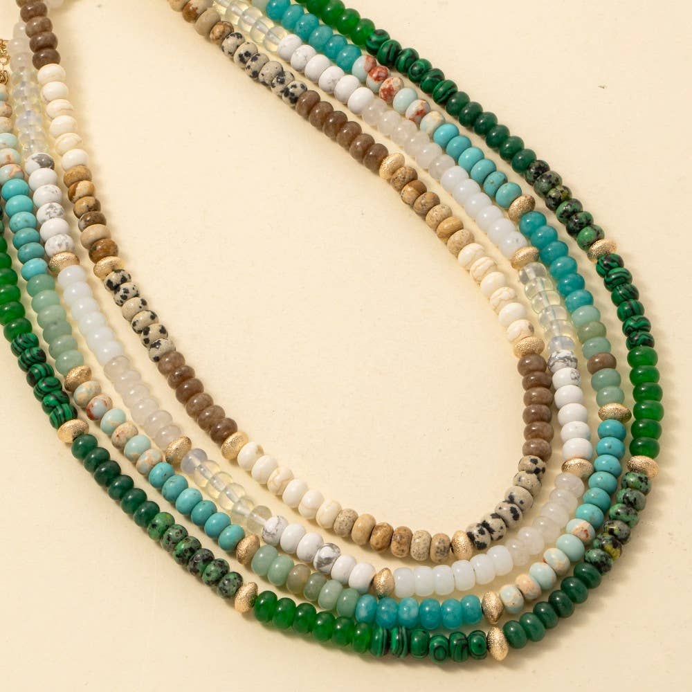 Anarchy Street - Wholesale Pendant/Charm Necklace - Mixed Semi Precious Stone Beaded Necklace4