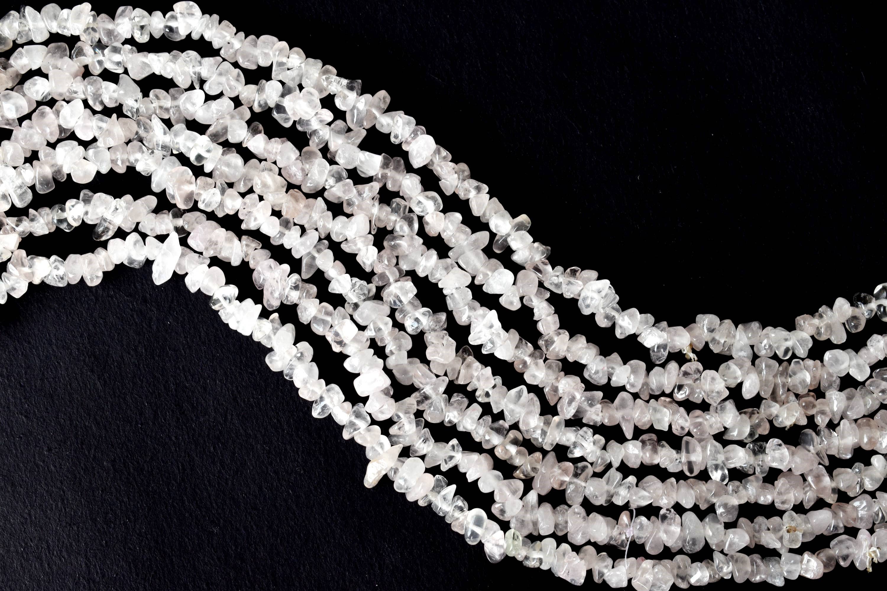 Soothing Crystals Beads - Wholesale Beads - Raw Chip Beads | Rose Quartz | Crystal Necklace Uncut Beads2