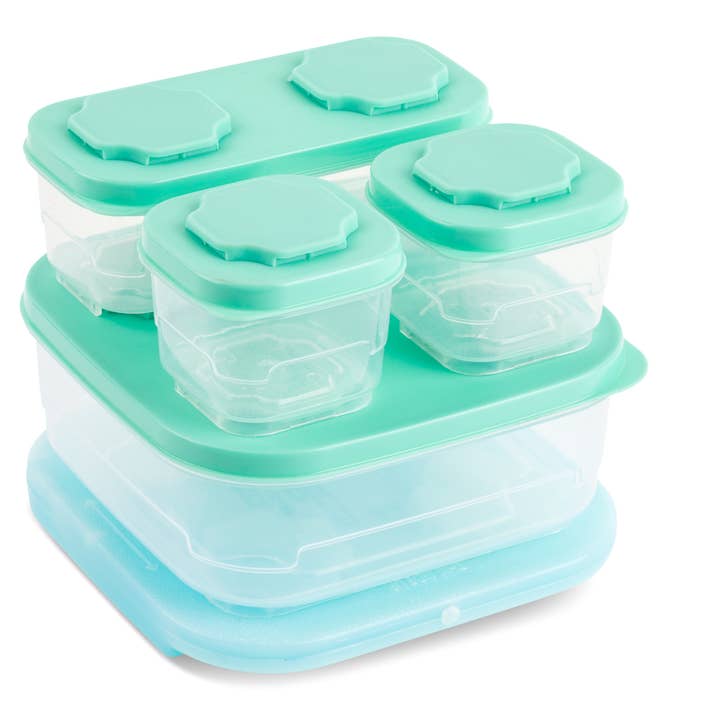 5pc Lunch Set w/ Ice - Blue Waltz for wholesale by Core Home