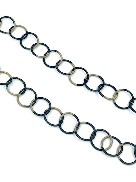 S76 B - Colar de laço único preto/bronze por atacado de Sea Lily