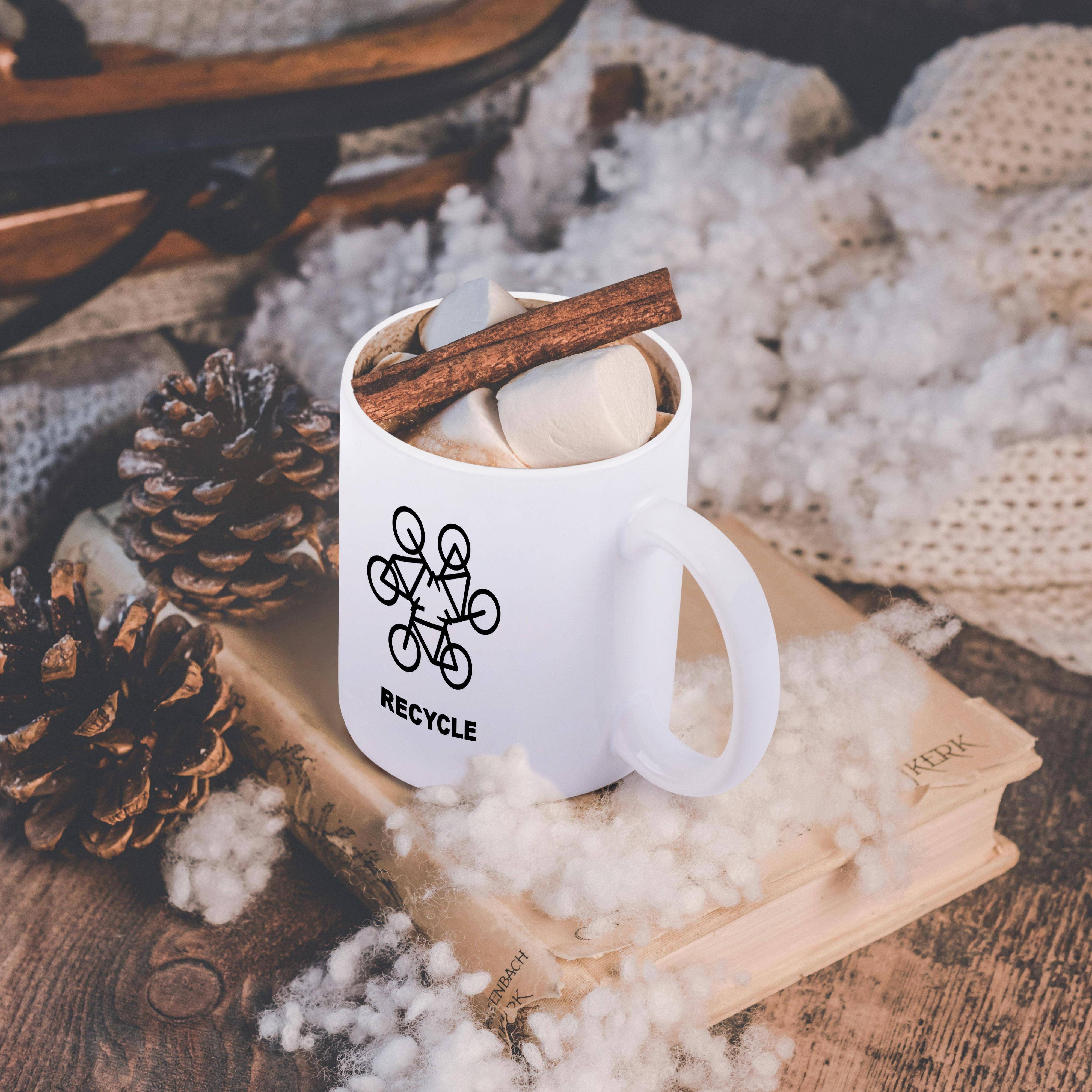 3dRose - Wholesale Coffee Mug - 3dRose, Recycle Emblem From Bicycles, Mug11